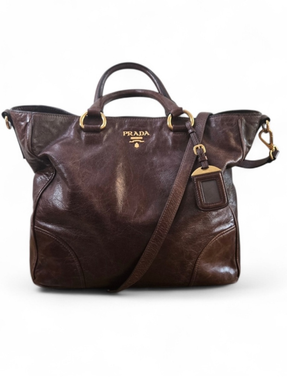 💎 Prada Leather  premium soft leather Tote Bag